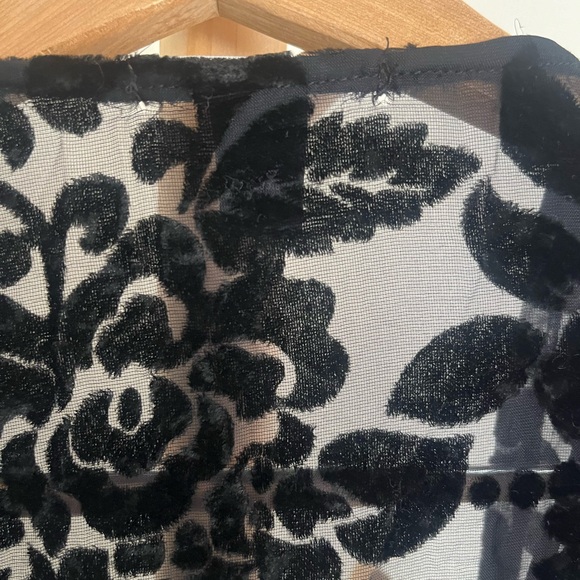 Forever 21 Black Lace Bohemian Poncho - Picture 4 of 6